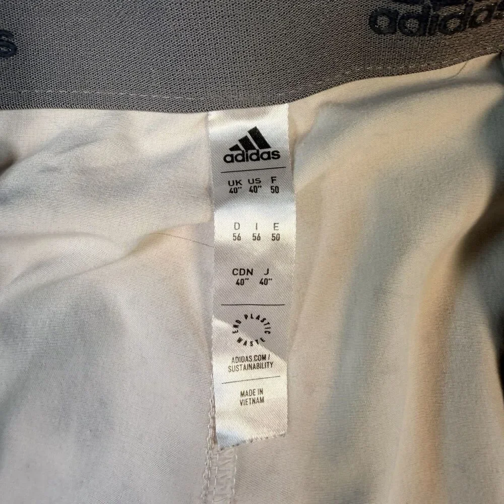 Adidas Ultimate 365 Golf Flag All Over Print Shorts Tan Size 40 Men's Athletic